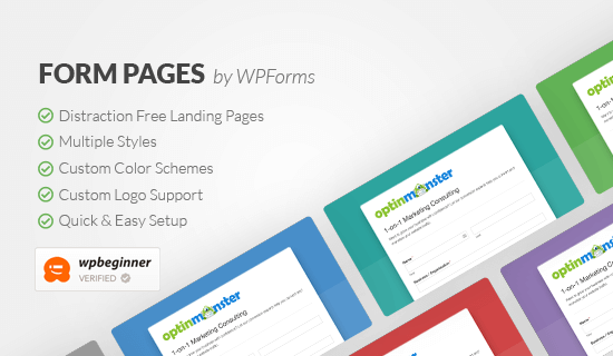 Страницы форм от WPForms — альтернатива Google Forms для WordPress