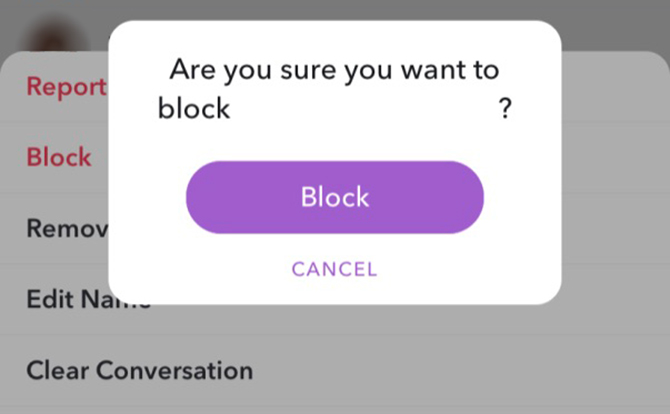 Как заблокировать кого-то на Snapchat