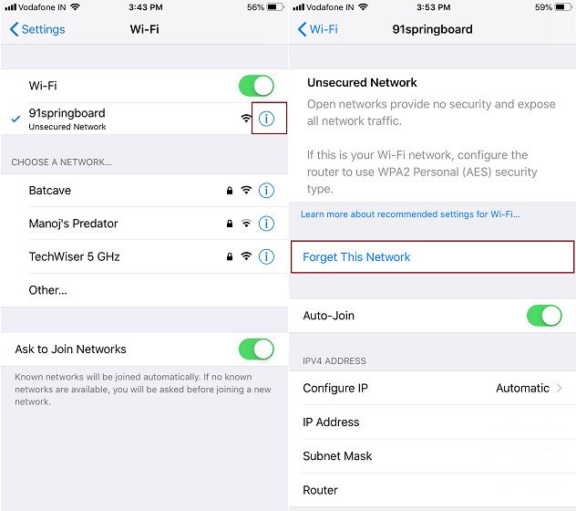 Как исправить отключение WiFi, когда iPhone заблокирован или находится в спящем режиме