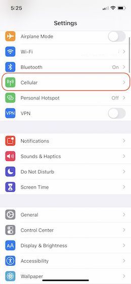 3 способа проверить использование мобильных данных FaceTime на iPhone