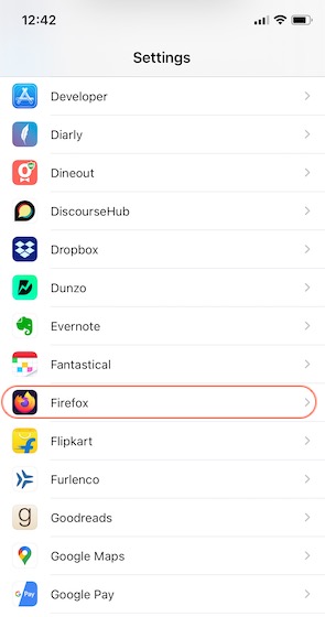Как установить Firefox в качестве браузера по умолчанию на iPhone