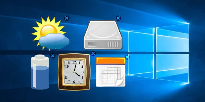 Как закрепить гаджеты на рабочем столе windows 10
