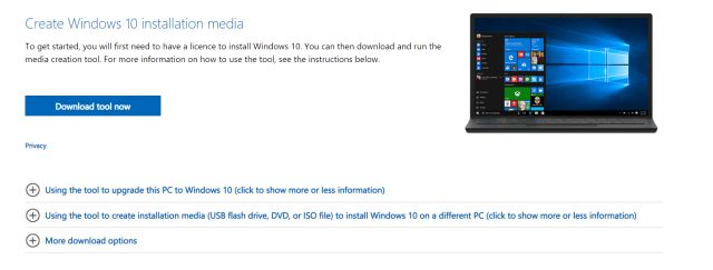 Инструмент для создания Windows 10 Media: как им пользоваться?