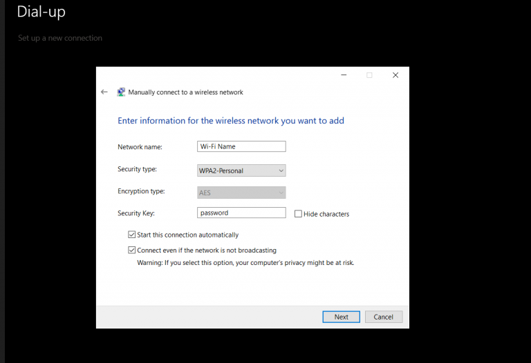 Как подключиться к скрытой сети Wi-Fi в Windows 10