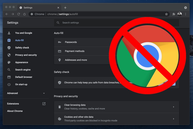 Как отключить автозаполнение в Google Chrome