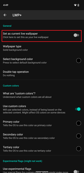 Как использовать пользовательский материал для выделения цветов в Android 12
