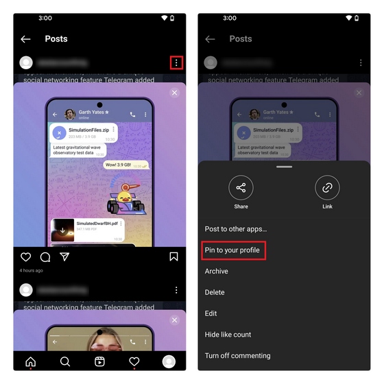 Как прикрепить фото и видео к своему профилю в Instagram (2022)