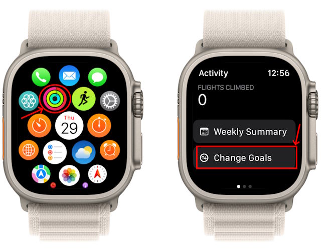 Как изменить фитнес-цели на Apple Watch