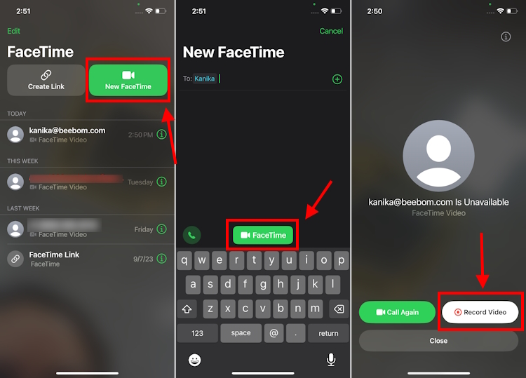 Как оставить видеосообщения FaceTime в iOS 17